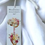 Semn de carte din panza inima