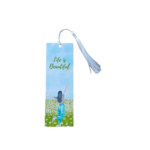 Semn de carte din panza Life is beautiful