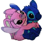 Pinata Stitch si Angela 60x60 cm Premium