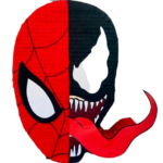 Pinata Spiderman-Venom 42 cm + Bat / Acțiune și Emoție la Petrecerea Ta!