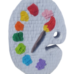 Pinata Paleta de culori 46 cm + Bata