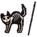 Pinata Pisica Schelet 45 cm + Bata / Pinata Halloween
