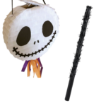 Pinata Cap de schelet / Pinata Halloween Diametru 42 cm + Bata