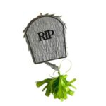 Pinata in forma de piatra funerara pentru petrecerea de Halloween 46 cm + Bata, Pinata Haloween
