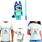 Set Petrecere memorabila Pinata Bluey + Tricouri personalizate