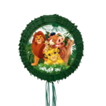 Pinata Regele Leu, Diametru 42 cm + Bat, Pinata Simba, Familia si prietenii sai
