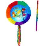 Pinata Pikachu rotunda, Diametru 42 cm + Bata