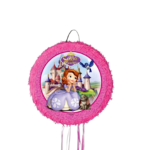 Pinata cu Printesa Sofia rotunda, Diametru 42 cm + Bata