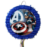 Pinata Capitanul America rotunda, Diametru 42 cm + Bata
