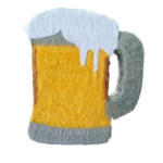 Pinata Halba de bere 45 cm + Bata