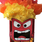 Pinata Inside Out, Pinata in forma de personajul Furia 45 cm + Bata