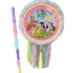 Pinata My little Pony rotunda, diametru 42 cm + Bata