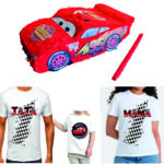 Set Petrecere memorabila Pinata Fulger McQueen  + Tricouri personalizate