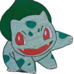 Pinata Pokemon, Pinata Bulbasaur, 45 cm + Bata