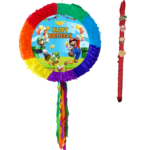 Pinata Super Mario rotunda, Diametru 42 cm + Bat, Pinata Aniversara