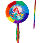 Pinata Mica Sirena, Diametru 42 cm + Bat, Multicolora