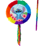 Pinata Stitch, Diametru 42 cm + Bat, Multicolora