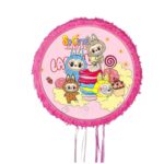 Pinata Labubu rotunda, Diametru 42 cm + Bat