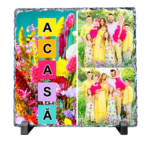 Placă decorativă din ardezie personalizată – un cadou unic, cu suflet 20x20 cm