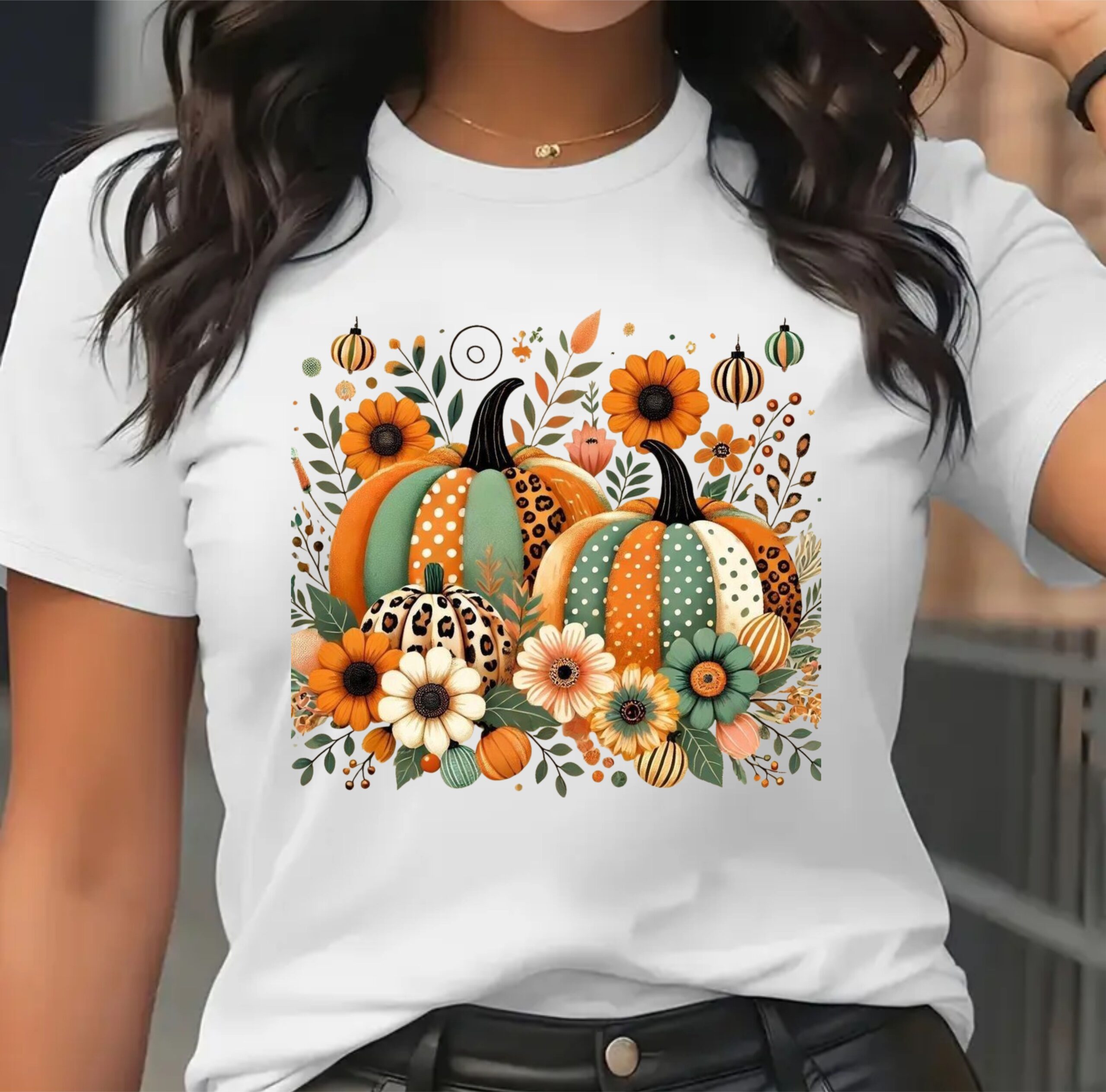 Tricou dama imprimeu toamna