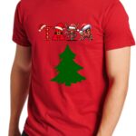 Tricou barbati imprimeu Craciun TATA