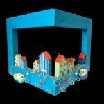 Cuier decorativ din lemn – tematică marină, realizat manual