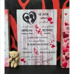 Tablou decorativ cu mesaj de dragoste – „Ne avem unul pe altul”