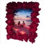 Ramă foto decorativă cu trandafiri – Amintiri încadrate de iubire