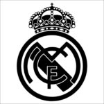 Sticker auto Real Madrid 7x10 cm