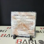 Placă decorativă din ardezie personalizată 15x15 cm